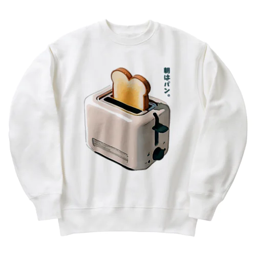 朝はパン。_231123 Heavyweight Crew Neck Sweatshirt