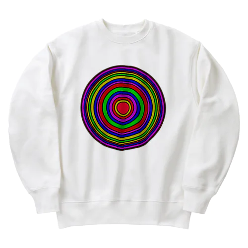 同心円 Heavyweight Crew Neck Sweatshirt