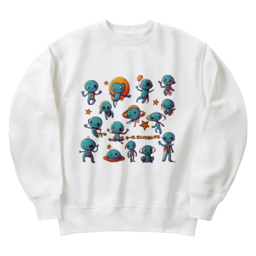 ちーむ.えいりあんず２ Heavyweight Crew Neck Sweatshirt