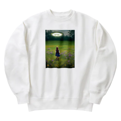 UFOと少女 Heavyweight Crew Neck Sweatshirt