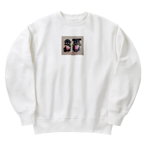 可愛いブラックタン兄弟 Heavyweight Crew Neck Sweatshirt