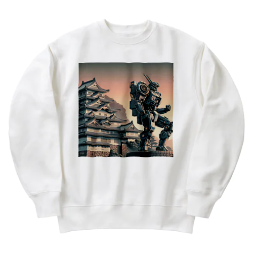 小田原城ロボ Heavyweight Crew Neck Sweatshirt