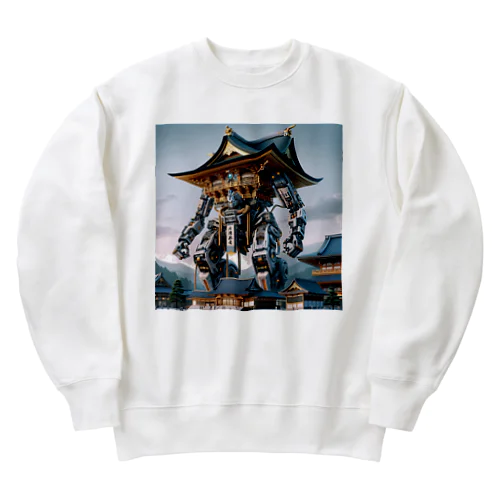 出雲大社ロボ Heavyweight Crew Neck Sweatshirt