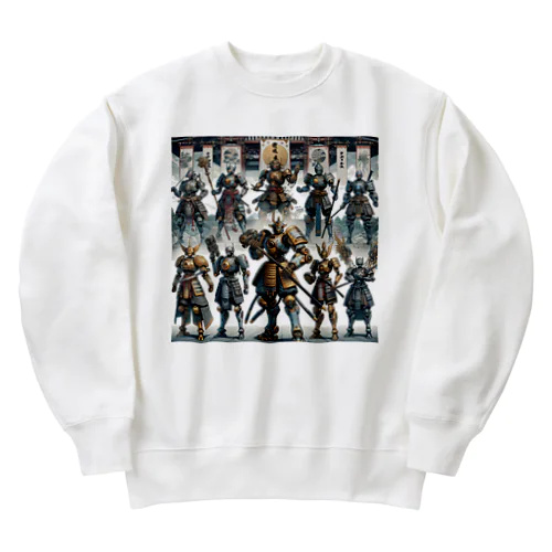 十二神将ロボ Heavyweight Crew Neck Sweatshirt