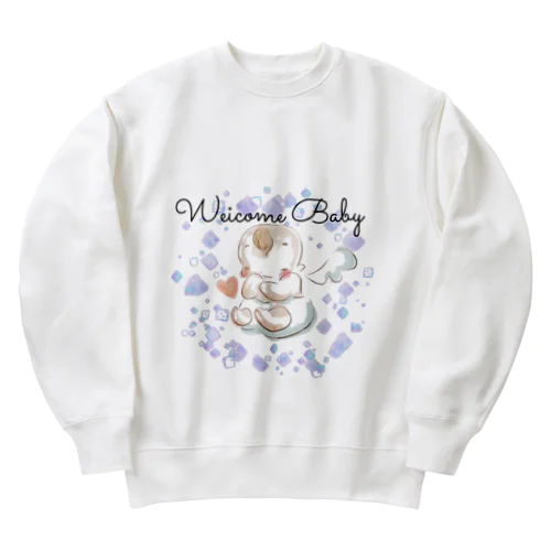 Welcome Baby Heavyweight Crew Neck Sweatshirt