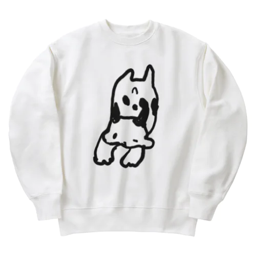 うし　だれる Heavyweight Crew Neck Sweatshirt