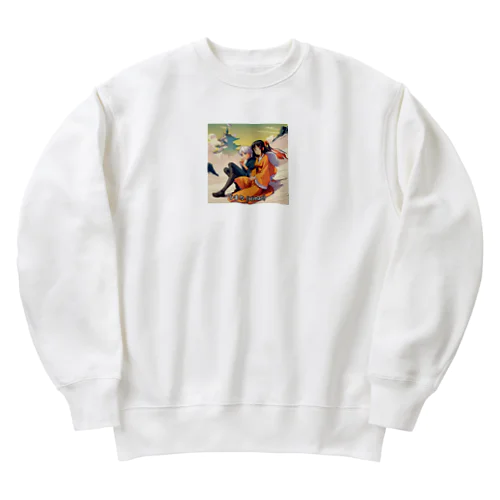 ドット絵ひまりちゃん Heavyweight Crew Neck Sweatshirt