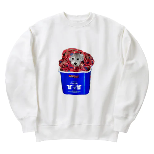 『ハッピー・トイプードル・サプライズ』フォトアート Heavyweight Crew Neck Sweatshirt