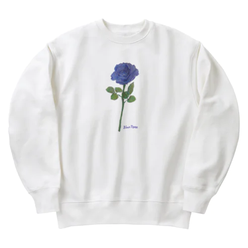 夢叶う青い薔薇 Heavyweight Crew Neck Sweatshirt