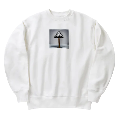 山の標識 Heavyweight Crew Neck Sweatshirt