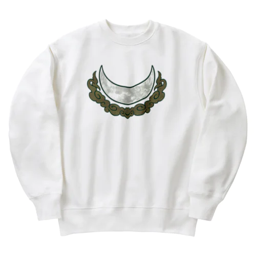 ツキノワ moss green Heavyweight Crew Neck Sweatshirt