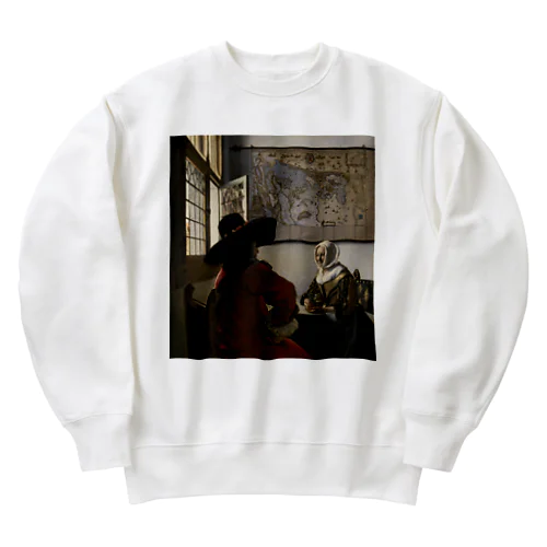 兵士と笑う女 / Officer and Laughing Girl Heavyweight Crew Neck Sweatshirt