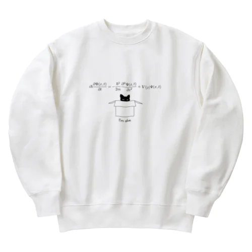 シュレディンガーの猫 Heavyweight Crew Neck Sweatshirt