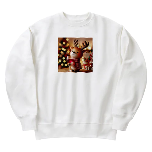 呑(どん)となかいinクリスマス　デフォルメver Heavyweight Crew Neck Sweatshirt