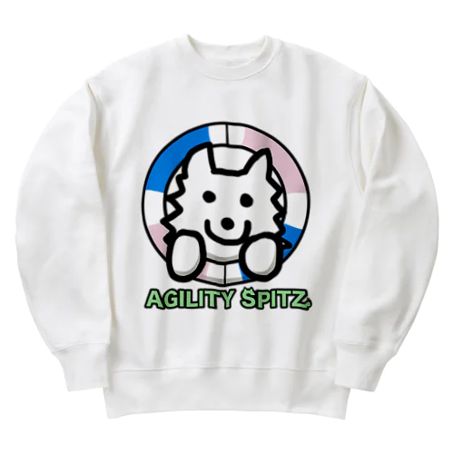 AGILITY SPITZ「タイヤからこんにちは！」 Heavyweight Crew Neck Sweatshirt