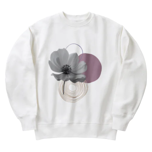 flower1 Heavyweight Crew Neck Sweatshirt