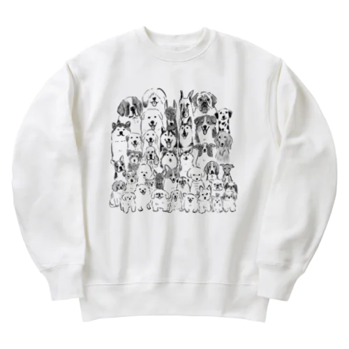 わんちゃん大集合　犬【せいこせんせい】 Heavyweight Crew Neck Sweatshirt