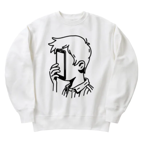 スマホしかみれない Heavyweight Crew Neck Sweatshirt