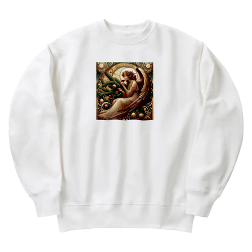 呑(どん)天使inクリスマス　アール・ヌーヴォー風vol.2 Heavyweight Crew Neck Sweatshirt