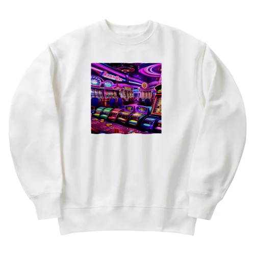 当たりそうなスロット、カジノ風 Heavyweight Crew Neck Sweatshirt