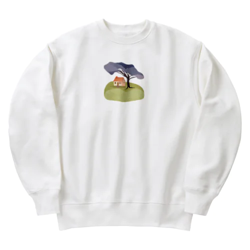 緑に包まれた静寂：自然との調和が紡ぐ穏やかな日々 Heavyweight Crew Neck Sweatshirt