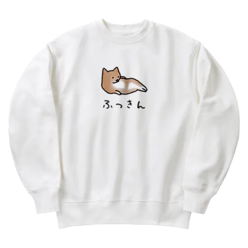 [筋トレ猫シリーズ]ふっきんねこちゃん[茶白猫] Heavyweight Crew Neck Sweatshirt