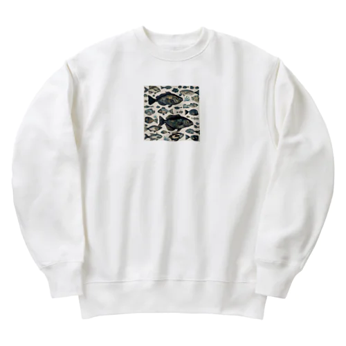 魚グッズ Heavyweight Crew Neck Sweatshirt