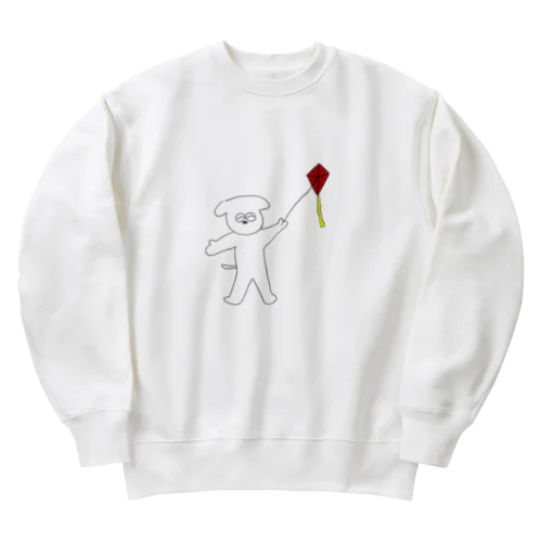 凧揚げスマイルドッグ Heavyweight Crew Neck Sweatshirt