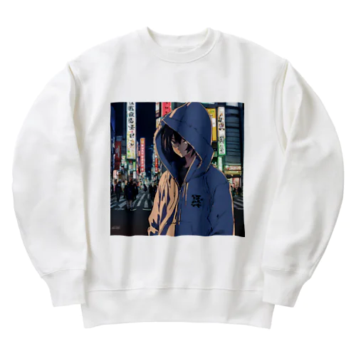 パーカーフードの少女　池袋編 Heavyweight Crew Neck Sweatshirt