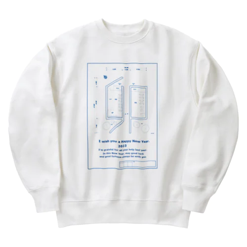 卯年　年賀状 Heavyweight Crew Neck Sweatshirt