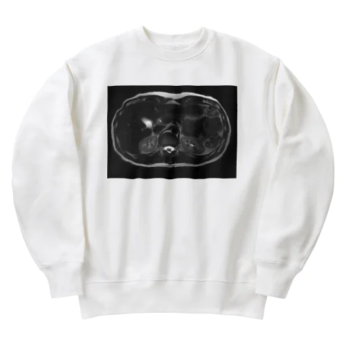 輪切りの俺（アップ） Heavyweight Crew Neck Sweatshirt