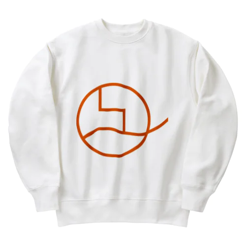 凹凸ラボ（オレンジ） Heavyweight Crew Neck Sweatshirt