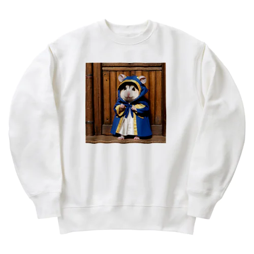 激カワ　中世ヨーロッパ風のハムハム Heavyweight Crew Neck Sweatshirt