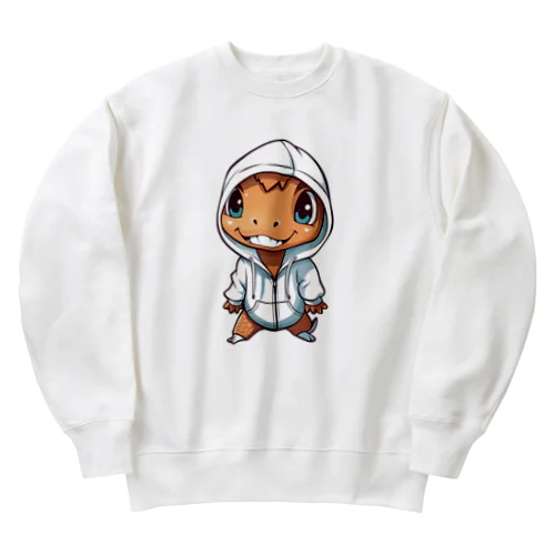 愚かな恐竜 Heavyweight Crew Neck Sweatshirt