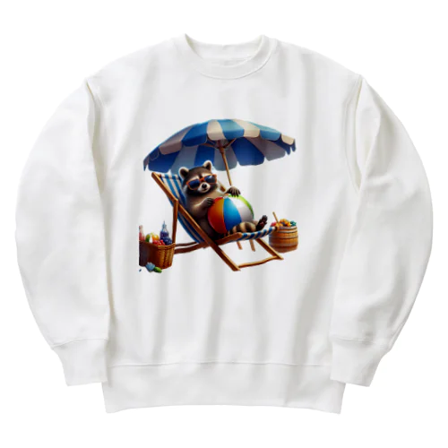 アライグマの休暇 Heavyweight Crew Neck Sweatshirt