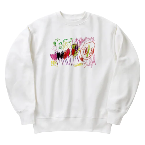 みーみちゃんのあおむし Heavyweight Crew Neck Sweatshirt