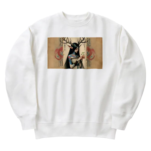 麗鹿（リールゥ） Heavyweight Crew Neck Sweatshirt