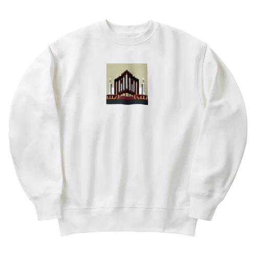 ドット絵風パイプオルガン Heavyweight Crew Neck Sweatshirt