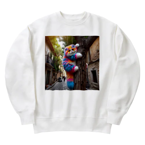 絶対落ちないのニャ😺 Heavyweight Crew Neck Sweatshirt