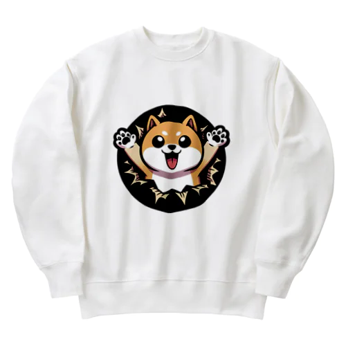 しば犬きくまるグッズ Heavyweight Crew Neck Sweatshirt