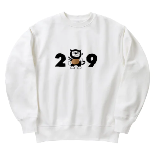 お肉大好き忍犬ふうが Heavyweight Crew Neck Sweatshirt