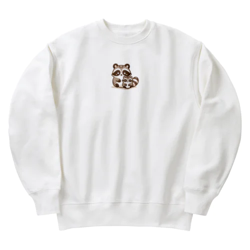 ほのぼのアライグマ家族物語 Heavyweight Crew Neck Sweatshirt