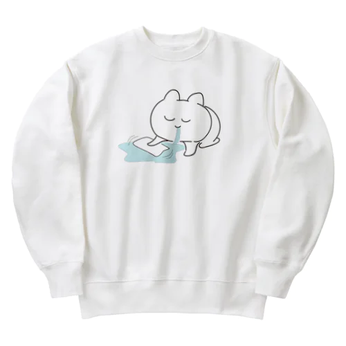 よだれふいておきますね Heavyweight Crew Neck Sweatshirt