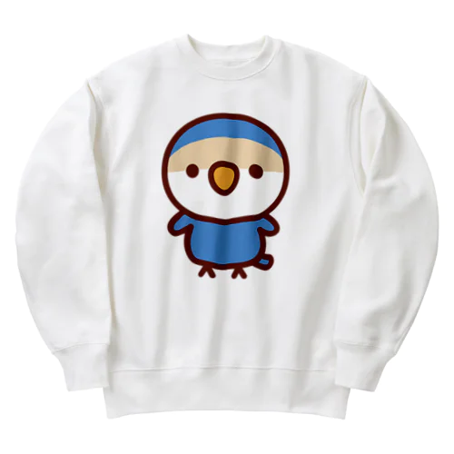 コザクラインコ（バイオレットチェリー） Heavyweight Crew Neck Sweatshirt