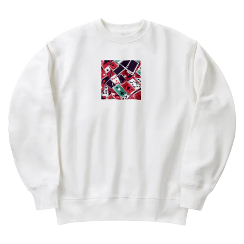 トランプ柄 Heavyweight Crew Neck Sweatshirt