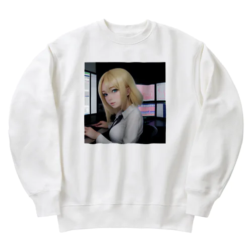 投資家女子 Heavyweight Crew Neck Sweatshirt