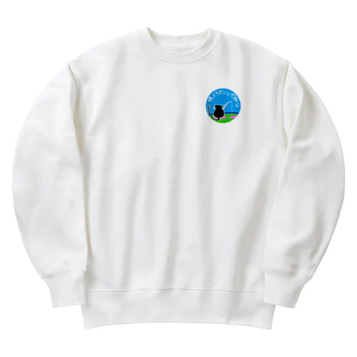 くろねこ　釣り　方言　ゆっくりでいいからね Heavyweight Crew Neck Sweatshirt