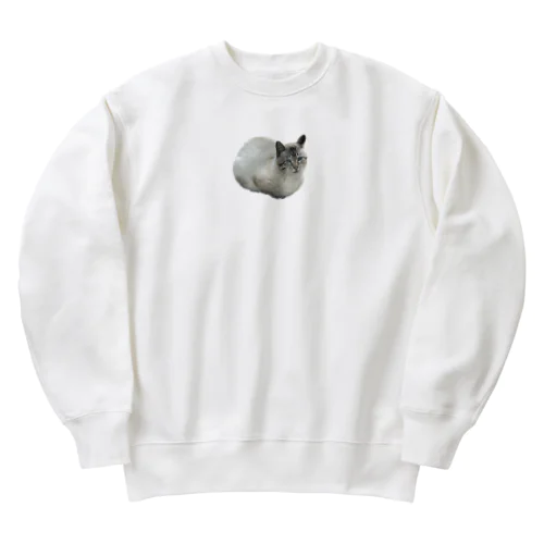 ワイの婆ちゃん家のネッコ Heavyweight Crew Neck Sweatshirt