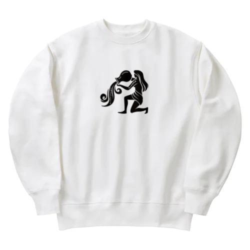 クンバ（水瓶座） Kumbha (Aquarius) Heavyweight Crew Neck Sweatshirt