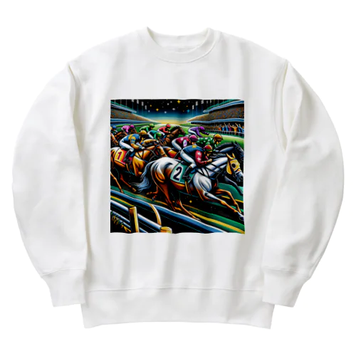 競馬 Heavyweight Crew Neck Sweatshirt